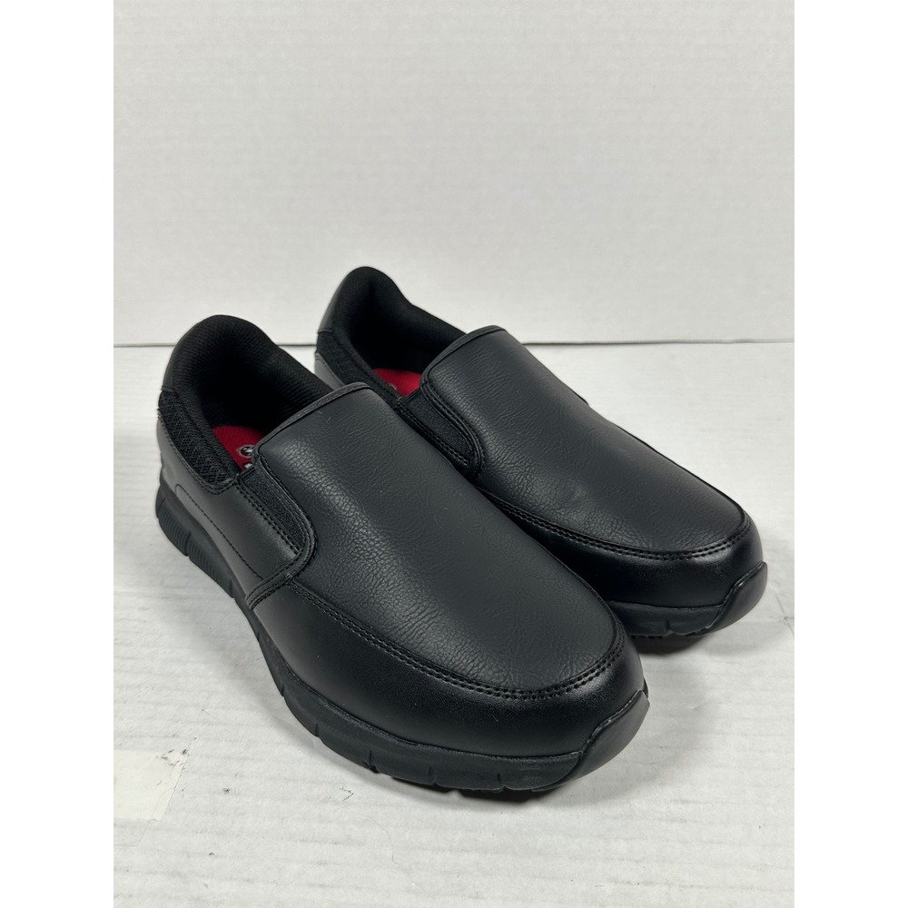 Skechers Work Cessnock Carrboro Black Slip ResistantShoes Womens 9.5 Wide 77236W